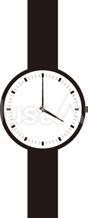 腕時計　4時　16時 腕時計,4時,16時のイラスト素材
