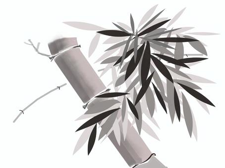 竹 竹,直立,四君子,地下茎,笹,和風,和柄,日本的,日本,墨絵風のイラスト素材