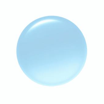 水色の丸のイラスト 球体,丸,バッジ,アイコン,ボタン,光沢,立体,3d,シンプル,水色のイラスト素材