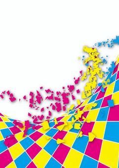 カラフルな背景2 カラフル,rgb,背景,飛び散る,縦のイラスト素材
