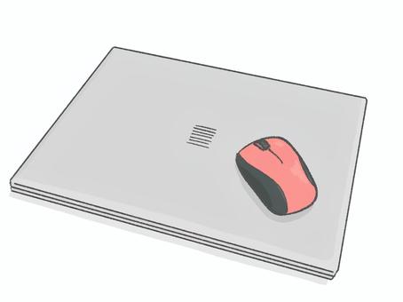 laptop and mouse, , JPG and PNG