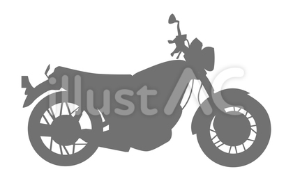 ネイキッドバイクのシルエット