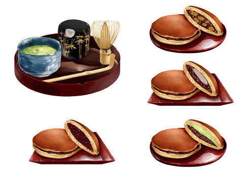Illustration, dorayaki, जापानी कन्फेक्शनरी, भोजन, 