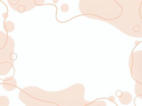 水面っぽいニュアンス4 水面っぽいニュアンス4 背景,フレーム,飾り,枠,オレンジ,油,泡,寒色,水面,曲線のイラスト素材