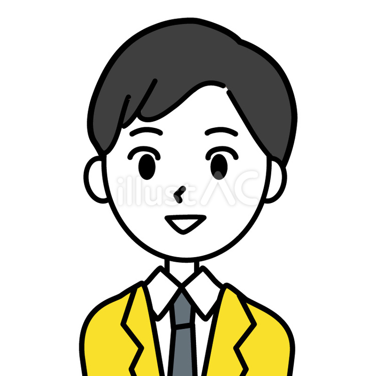 会社員の男性のイラスト 会社員,男性,ビジネスのイラスト素材