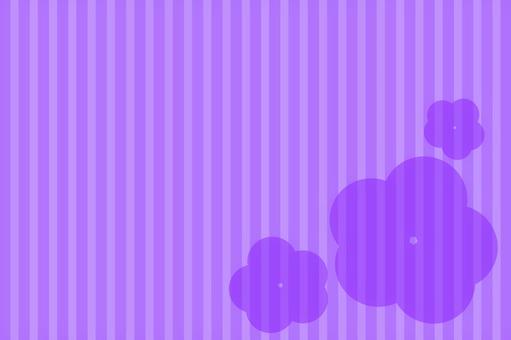 ストライプ・花柄 ストライプ,花柄,花模様,縞々模様,紫,背景,和風,和柄,梅の花,柄物のイラスト素材