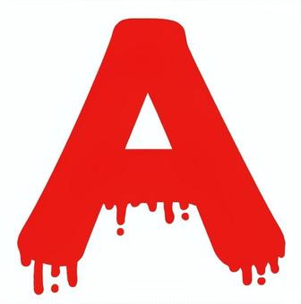 Illustration, type a, type de sang, texte, 
