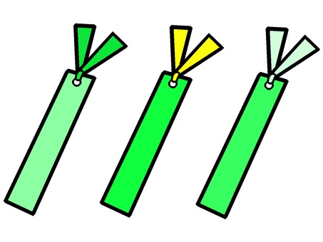 栞のセットアイコン『緑』 栞のセットアイコン『緑』 栞,本,挟む,頁,目印,モチーフ,カラー,挿絵,素材,アイコンのイラスト素材