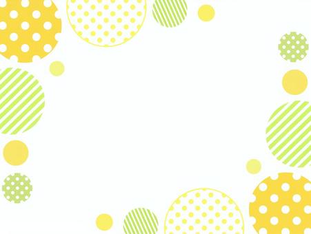 Lime and yellow polka dot background, polka dot, frame, yellow, JPG, PNG and EPS