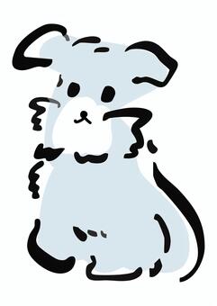 ヨークシャーテリアのイラスト ヨークシャーテリア,犬,わんこ,ペット,動物,かわいい,ふわふわ,シンプル,手描き風,キャラクターのイラスト素材