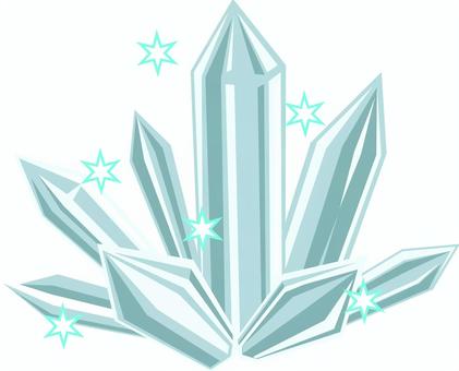 水晶　鉱物 水晶,石英,鉱物,結晶,商用フリー,デフォルメ,ベクター,イラストのイラスト素材