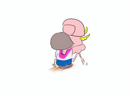 自分を大事に おかっぱ 自分を大事に おかっぱ 疲れた,頑張りすぎ,自分,大事,癒す,休むのイラスト素材