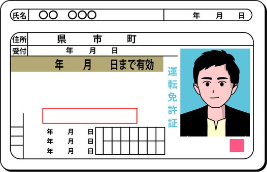 Illustration, driver's license, license, identification, 