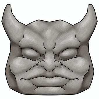 Illustration, rock, human face, face, 