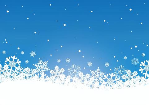 幻想的な雪の結晶の背景素材