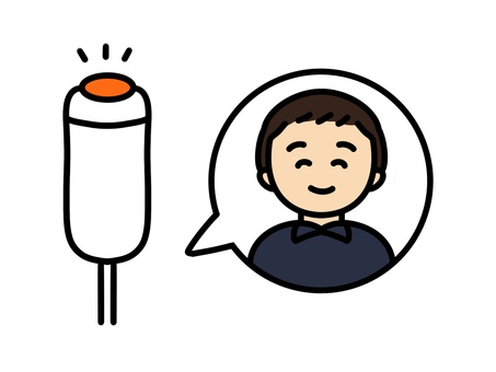 ナースコールと男性スタッフ ナースコール,呼び出し,男性,介護士,看護師,シンプル,手書き,人物,コール,押すのイラスト素材