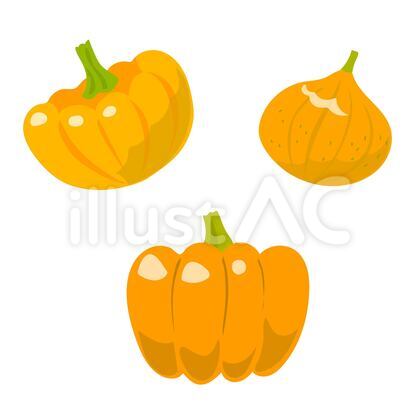 オレンジ色のかぼちゃ