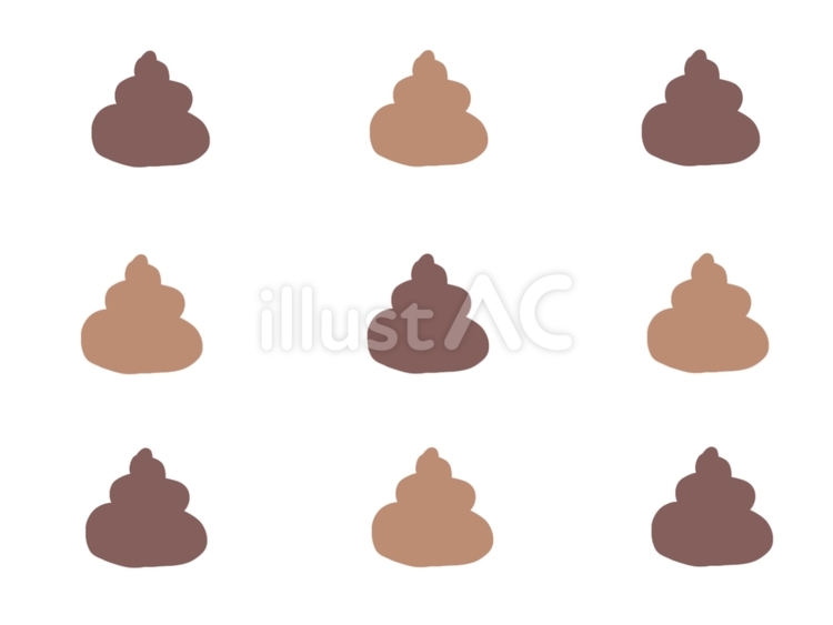 うんちがいっぱい うんち,うんこ,排泄物のイラスト素材