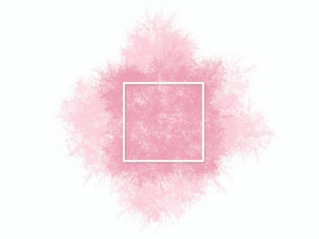 Stylish frame of pink splash watercolor, une éclaboussure, rose, cadre, JPG and PNG