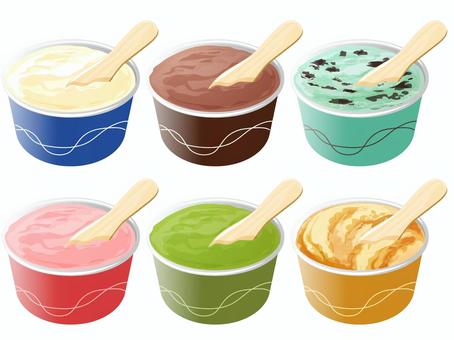カップアイス1 カップアイス1 カップアイス,アイスクリーム,夏のイラスト素材