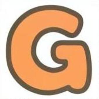 アルファベット　G アルファベット,英語,文字,g,オレンジのイラスト素材