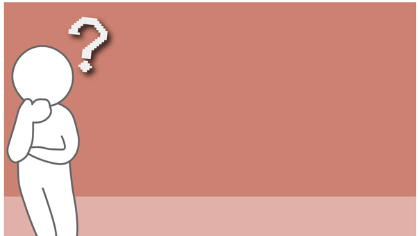 疑問を感じる壁紙・背景 疑問,不思議,謎,問いかけ,壁紙,背景,赤色,シルエット,人物のイラスト素材