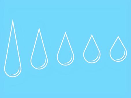 Illustration, gotas, agua, hundimiento, 