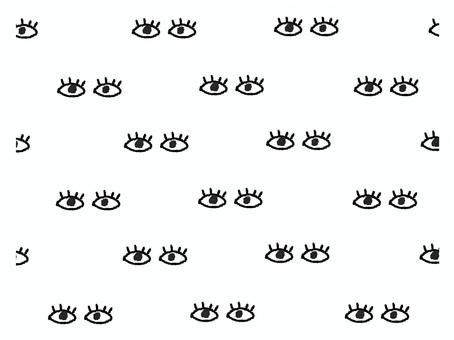 目の模様 模様,柄,目,大勢,pop調,手描き,挿絵,ワンポイント,素材,商用可のイラスト素材