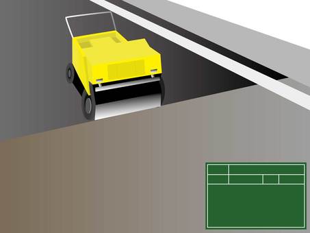 道路維持補修工事 維持,工事,道路,アスファルト,修繕のイラスト素材