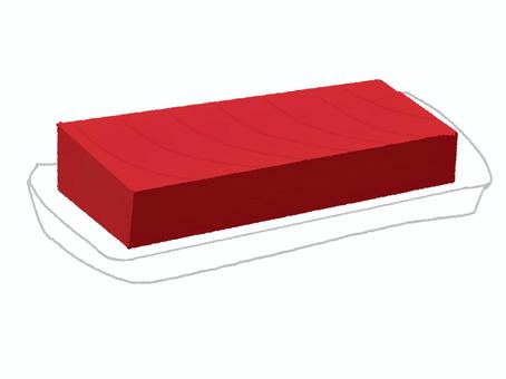 まぐろ まぐろ,冊,赤身,食材,pop調,手描き,挿絵,ワンポイント,素材,商用可のイラスト素材