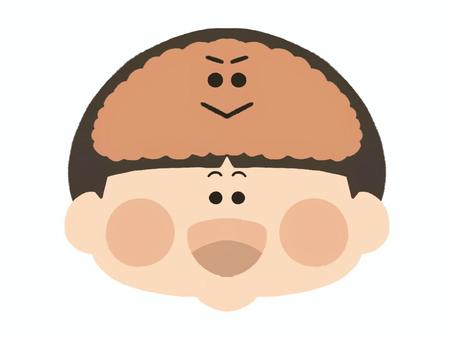 子供の頭の中_脳 脳,ブレイン,検査,子供,頭,こども,脳みそ,人体,脳内,幼児のイラスト素材