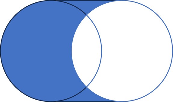 二つの円と長方形の組み合わせ問題 小学生,算数,図形,テスト,中学受験,円,長方形,面積のイラスト素材