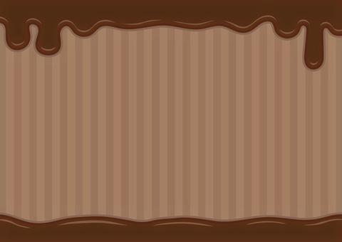 チョコレートとストライプ柄の背景素材03 チョコレートとストライプ柄の背景素材03 バレンタイン,背景,フレーム,チョコレート,チョコ,バレンタインデー,溶けた,パターン,手描き,おしゃれのイラスト素材