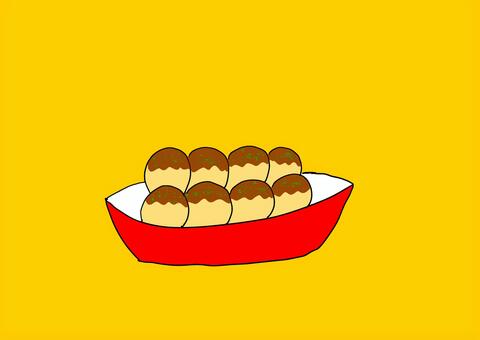 たこ焼き たこ焼き,食べ物,ソース味のイラスト素材