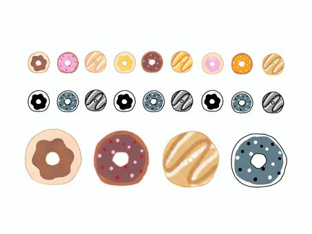 Illustration, donut, chocolate, dessert, 