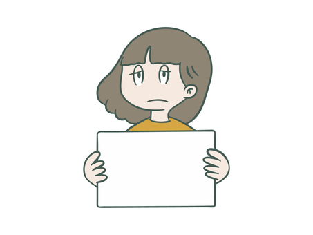 Illustration, flip, frame, dissatisfied, 