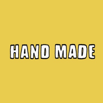 ラフな感じがいい『HANDMADE』 ハンドメイド,手仕事,手書き文字,レタリング,白文字,黒文字,シンプル,手書き,文字,マルシェのイラスト素材