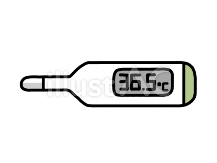 体温計　平熱 体温計,デジタル温度計,温度計のイラスト素材