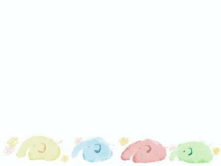 Illustration, watercolor, elephant, animal, JPG and PNG