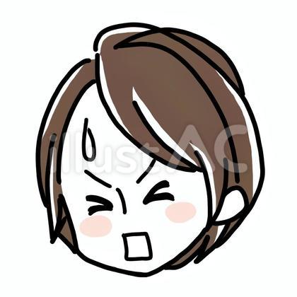 焦る女性の顔