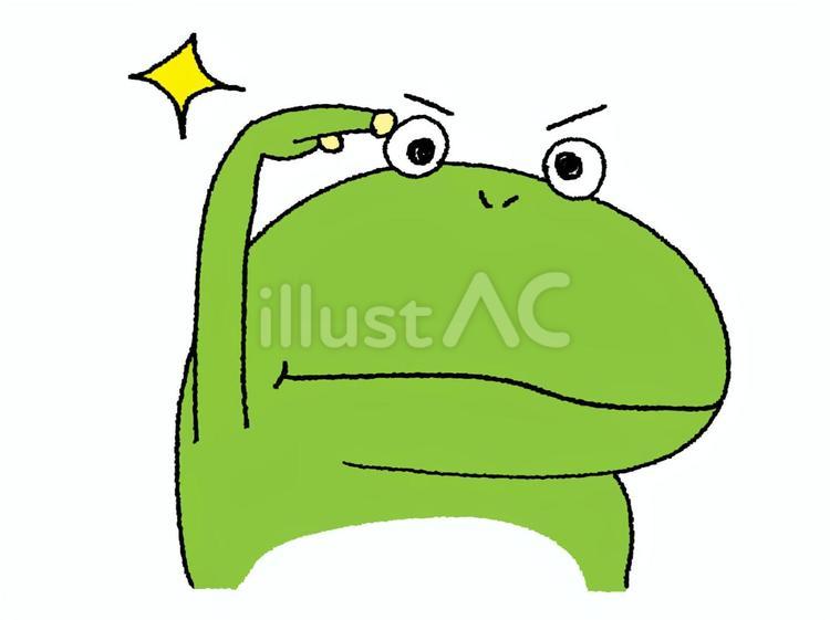 敬礼するカエル カエル,敬礼,挨拶のイラスト素材