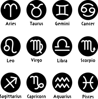 插图, 星座, 黑白, 符号, 