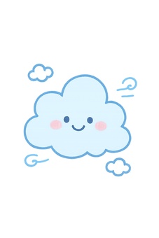 笑顔の可愛い雲