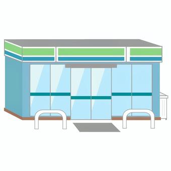 コンビニエンスストア02(立体) コンビニエンスストア,コンビニ,ストア,お店,ショップ,ショッピング,オープン,立体,３d,開店のイラスト素材