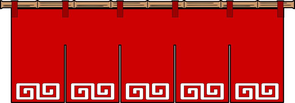 ラーメン屋の暖簾 ラーメン,暖簾,開店,店,和風,竹,ラーメン屋,シンプルのイラスト素材