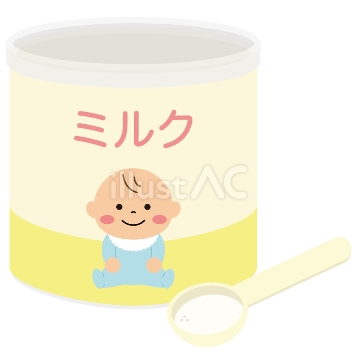 粉ミルクとスプーンイラスト - No: 26765980｜無料イラスト・フリー素材なら「イラストAC」