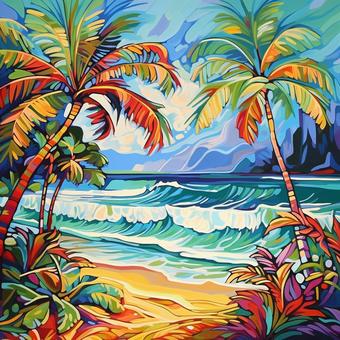 tropical summer beach 4, , JPG