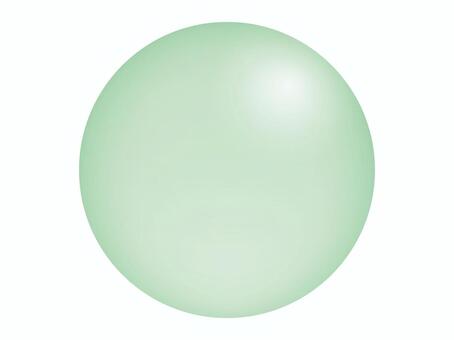 ツヤのある緑色の丸アイコン 丸,アイコン,光沢感,立体感,緑色,パステルカラー,淡い,球体,グリーン,ツヤのイラスト素材