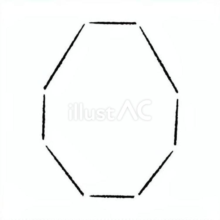 手描きのカクカクの吹き出し38 吹き出し,フレーム,見出しのイラスト素材