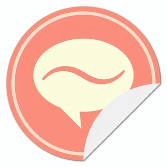 メッセージアイコン メッセージ,呟く,会話,喋る,アイコン,マークのイラスト素材